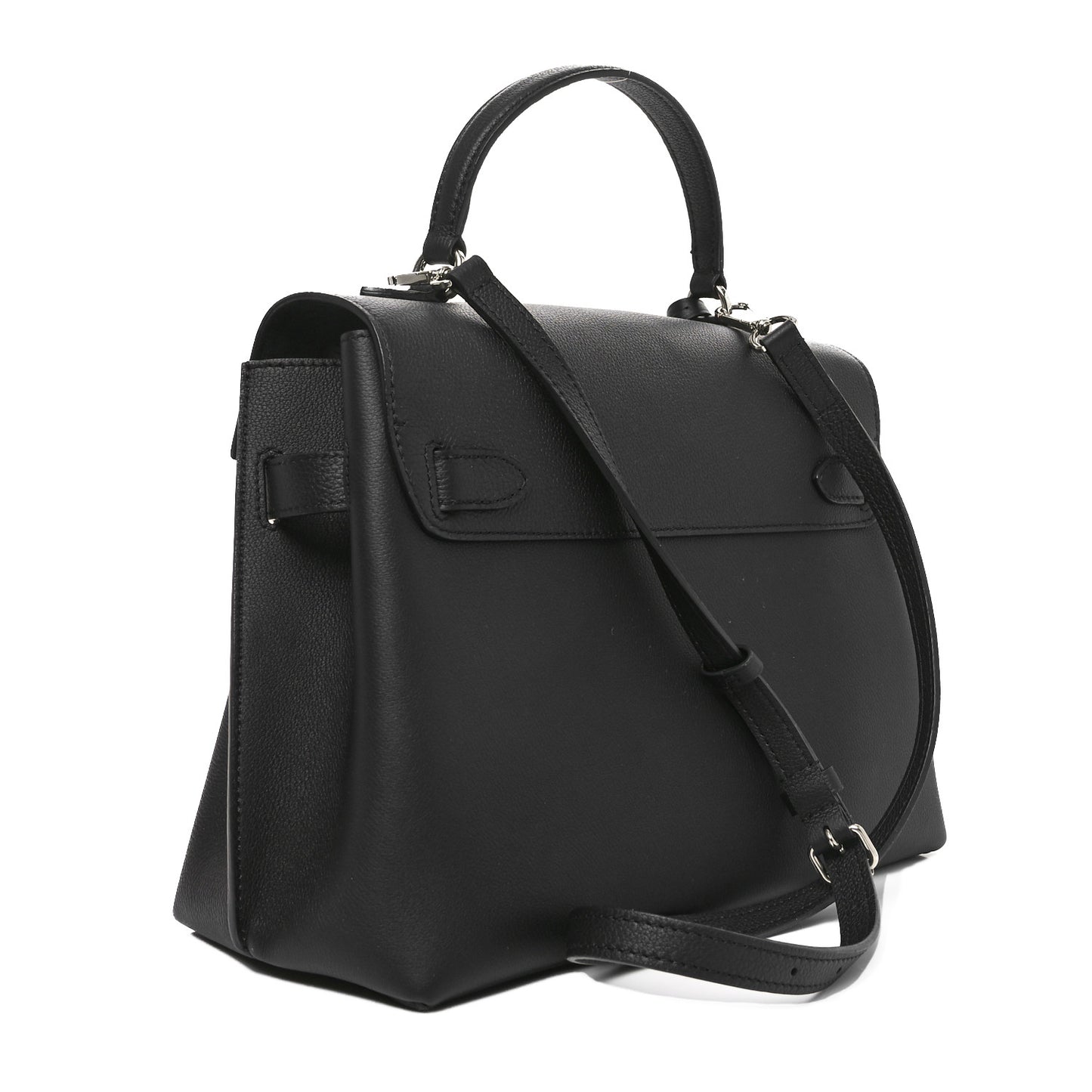 Soft Calfskin Lockme Ever MM Black