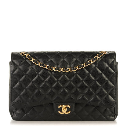 Chanel Caviar Quilted Maxi Double Flap Black 1 of 8