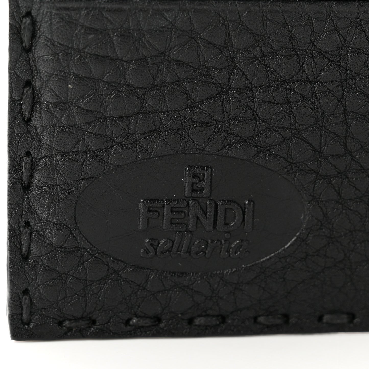 Cuoio Romano Selleria Compact Wallet Black