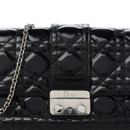 Christian Dior Patent Cannage New Lock Pouch Black 10 of 10