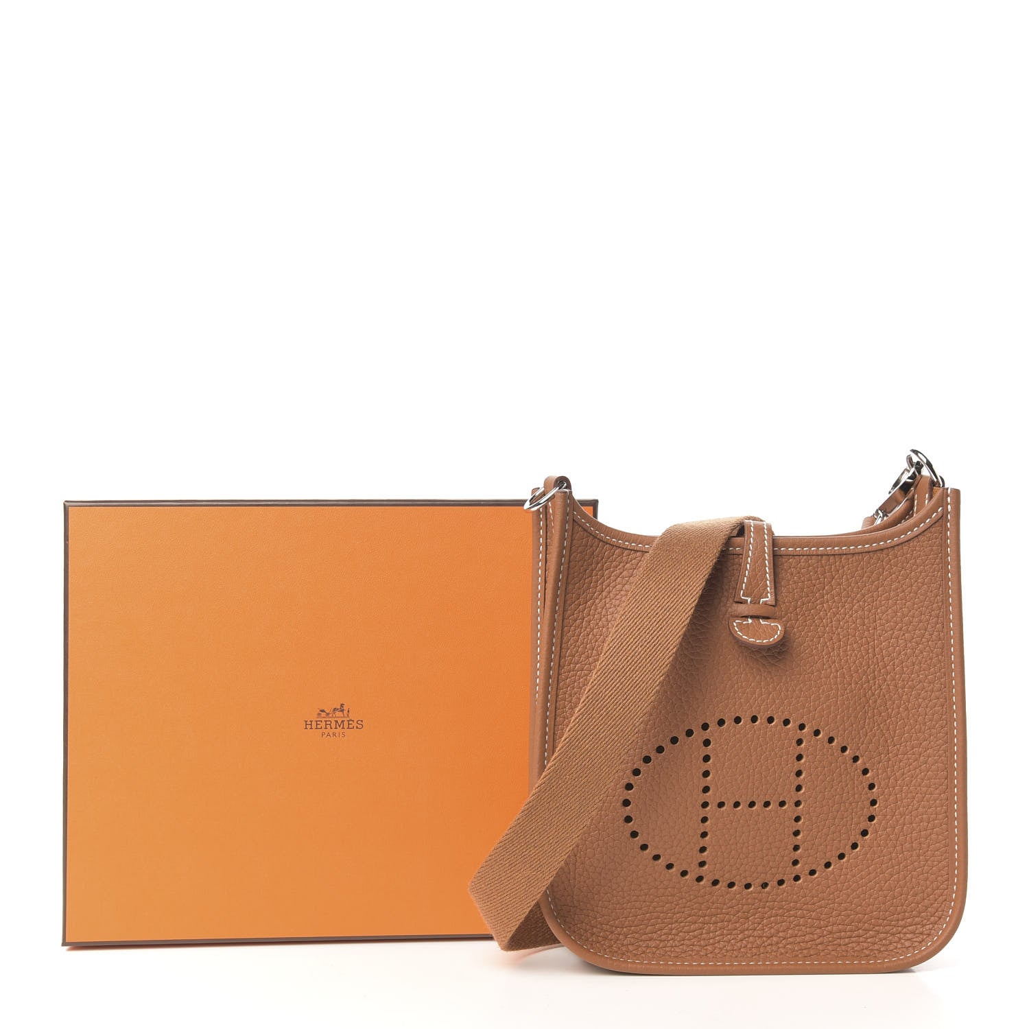 Hermes Taurillon Clemence Evelyne TPM Gold 10 of 10