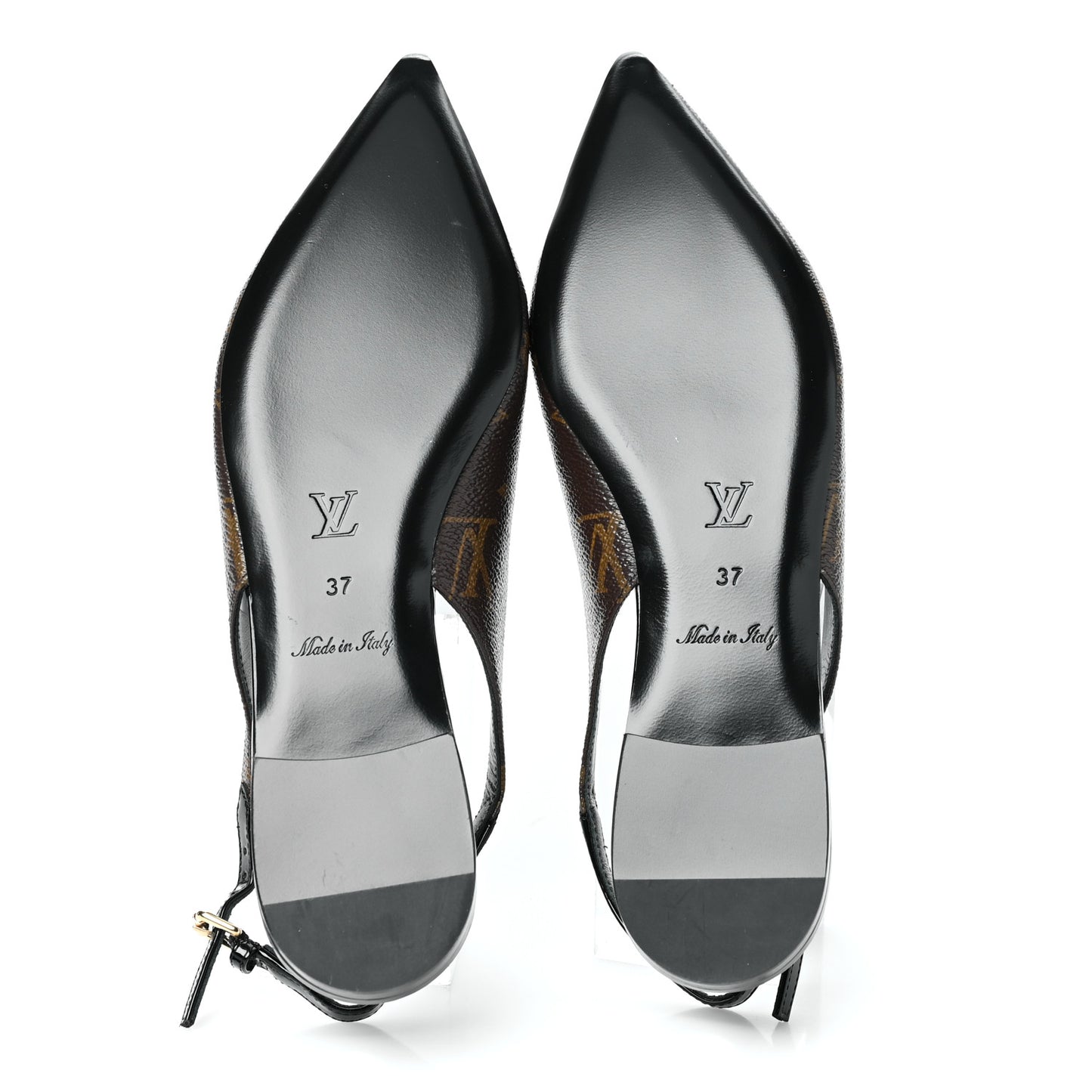 Patent Monogram Cherie Slingback Ballerina Flats 37