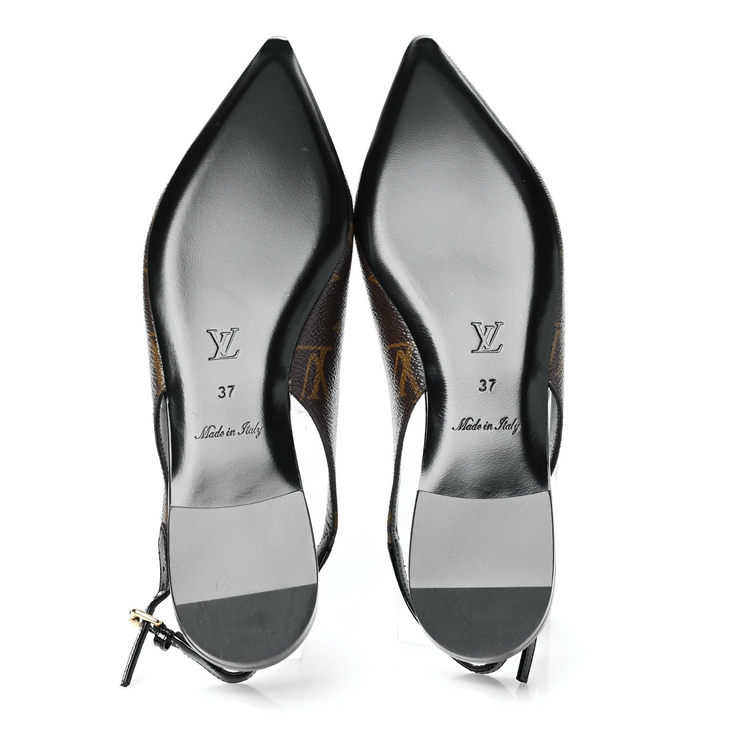 Louis Vuitton Patent Monogram Cherie Slingback Ballerina Flats 37 5 of 8
