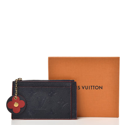 Louis Vuitton Empreinte Blooming Flowers Zipped Card Holder Marine Rouge 7 of 7