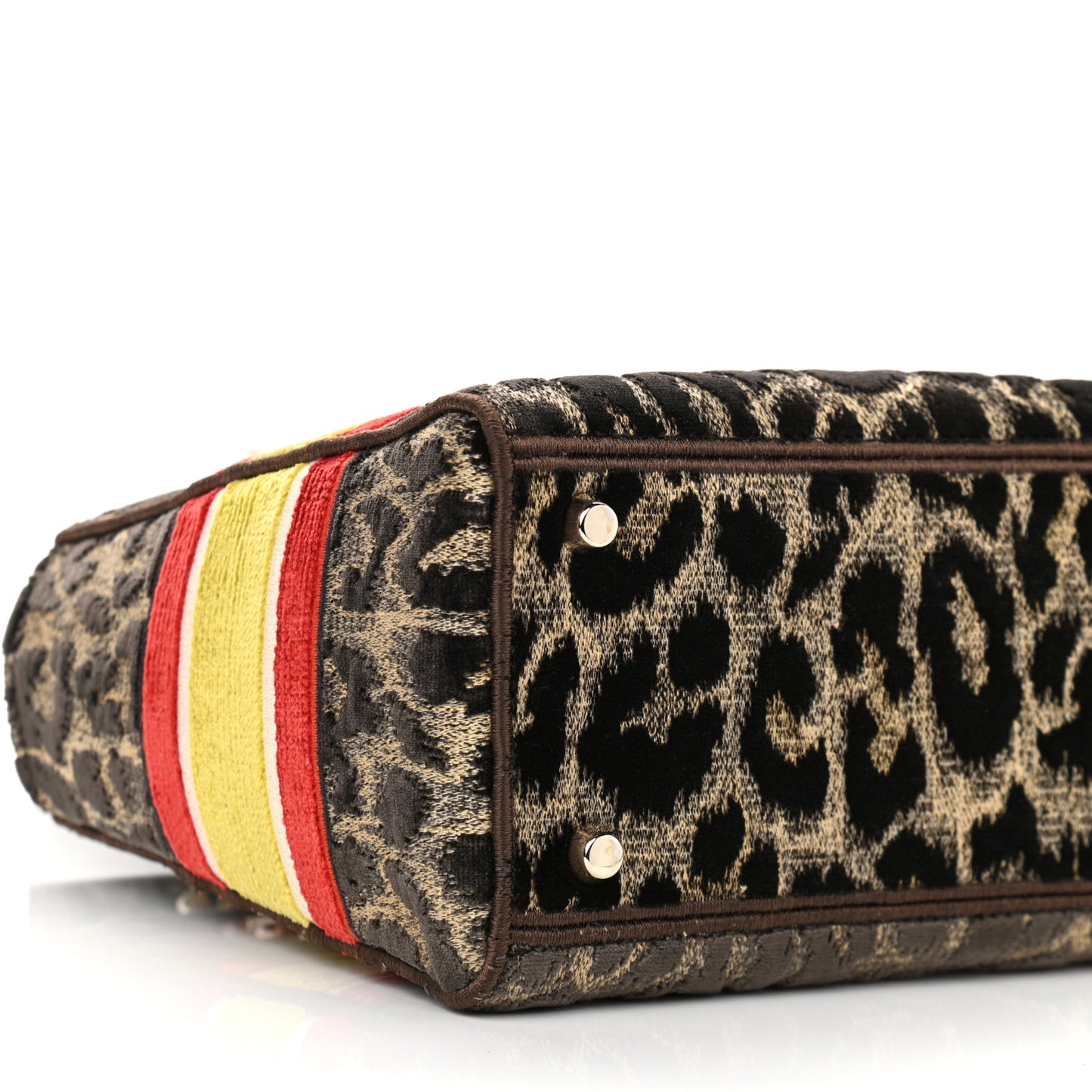 Velvet Mizza Embroidered Medium Lady D-Lite Beige Multicolor
