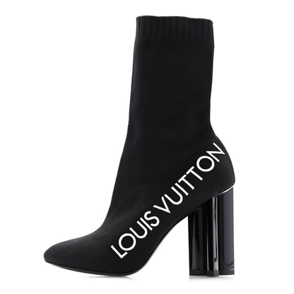 Louis Vuitton Stretch Fabric Silhouette Ankle Boots 37 Black 1 of 7