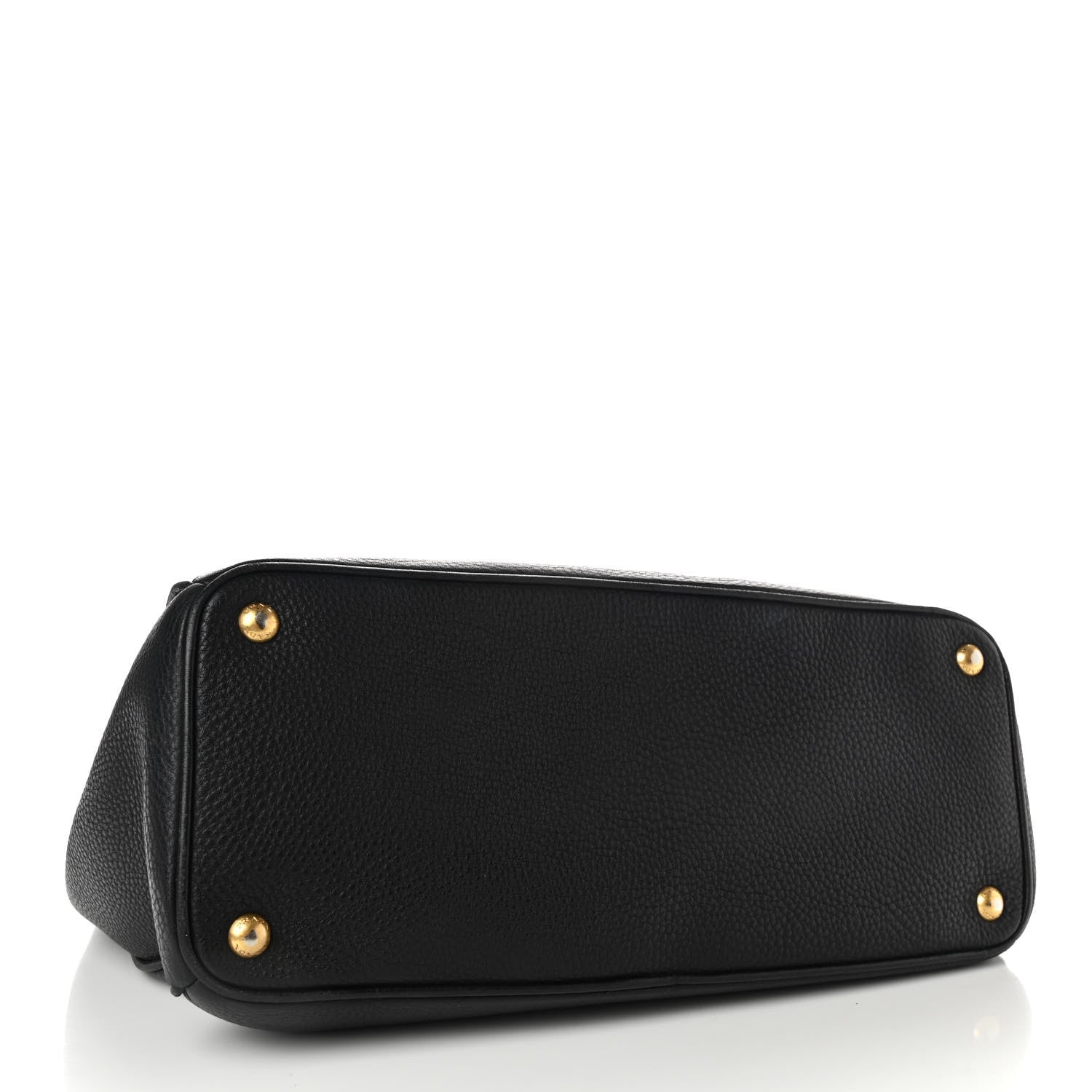 Prada Vitello Daino Large Double Zip Tote Black 3 of 10