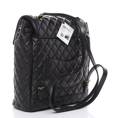 Chanel Lambskin Quilted Large Urban Spirit Backpack Black 3 of 9