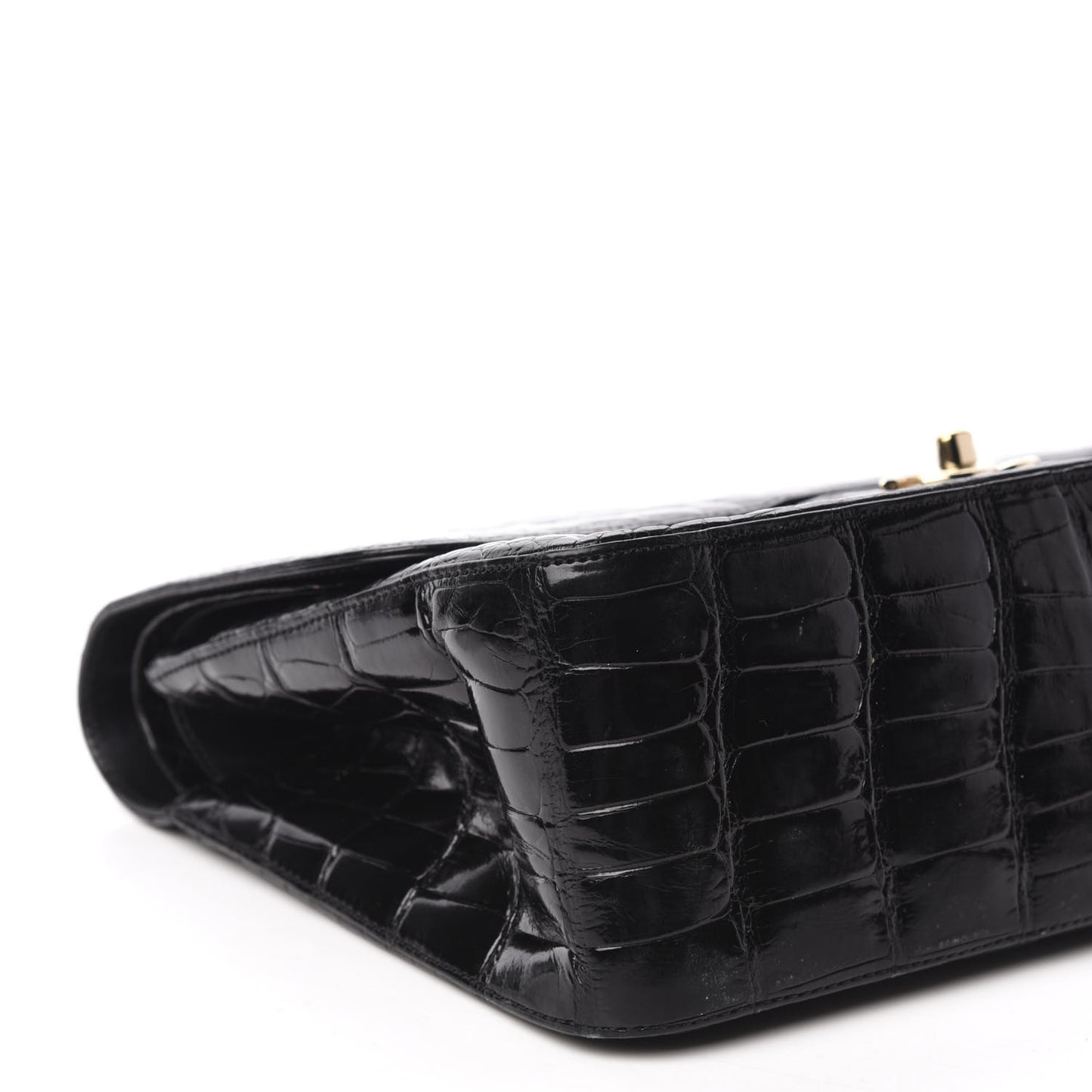 Alligator Jumbo Double Flap Black