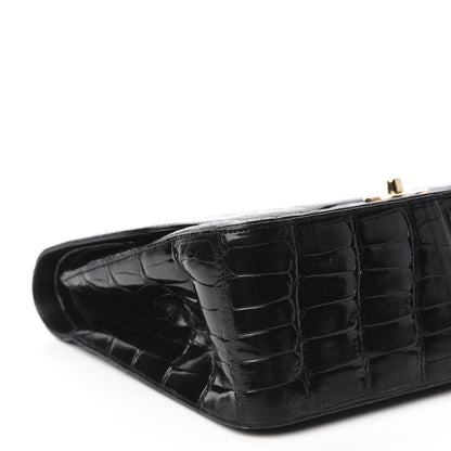 Chanel Alligator Jumbo Double Flap Black 6 of 15