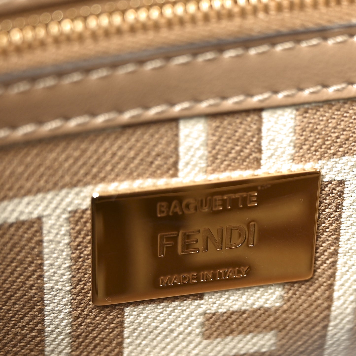 Canvas Pequin Striped Baguette Beige Sand