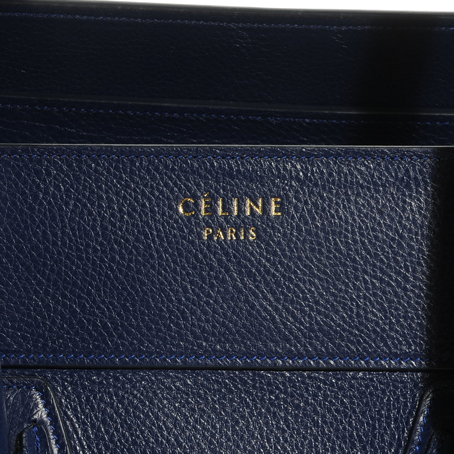 Baby Calfskin Leather Mini Luggage Ink