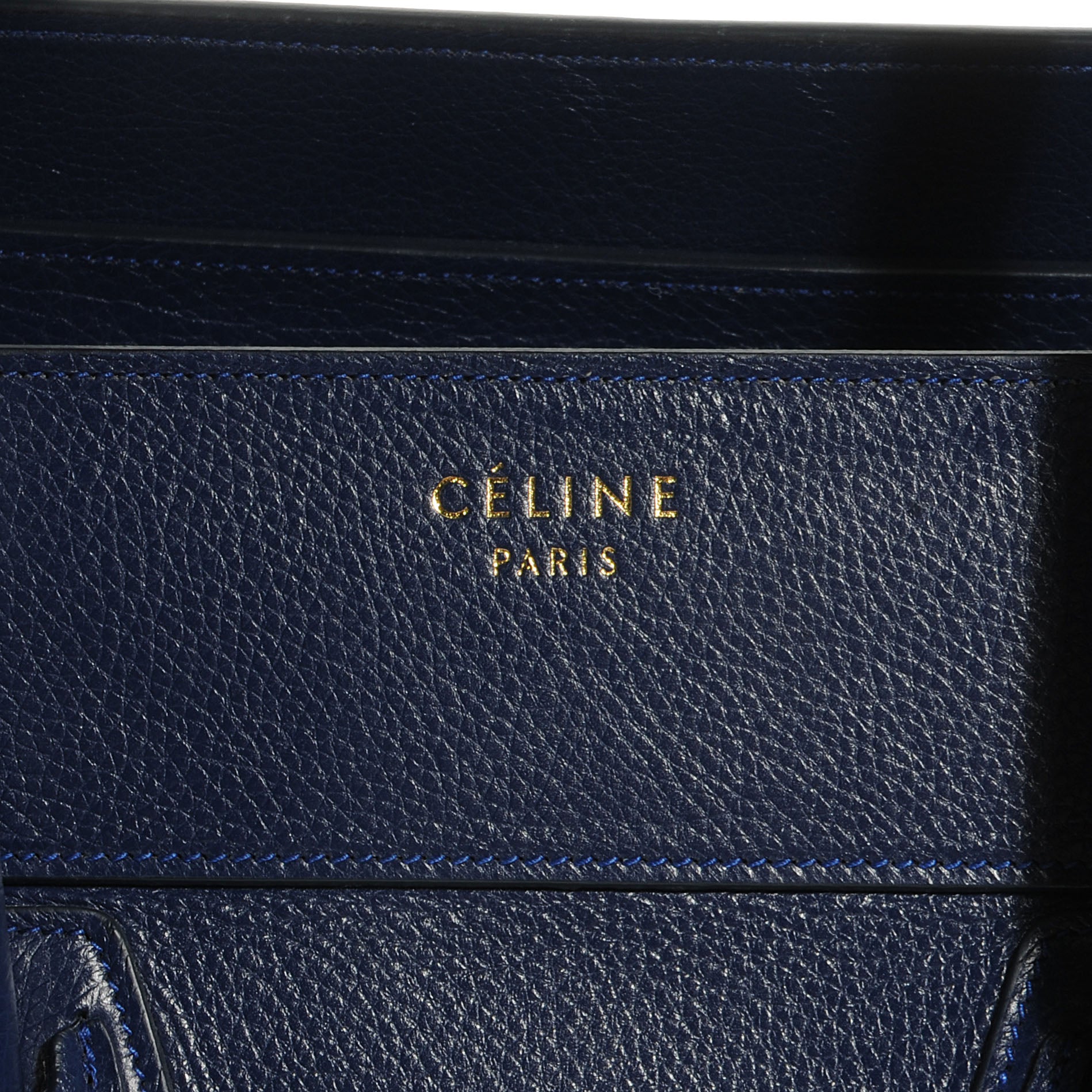 Celine Baby Calfskin Leather Mini Luggage Ink 9 of 9
