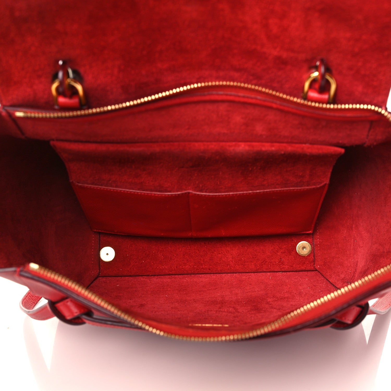 Celine Grained Calfskin Mini Belt Bag Coquelicot 5 of 13