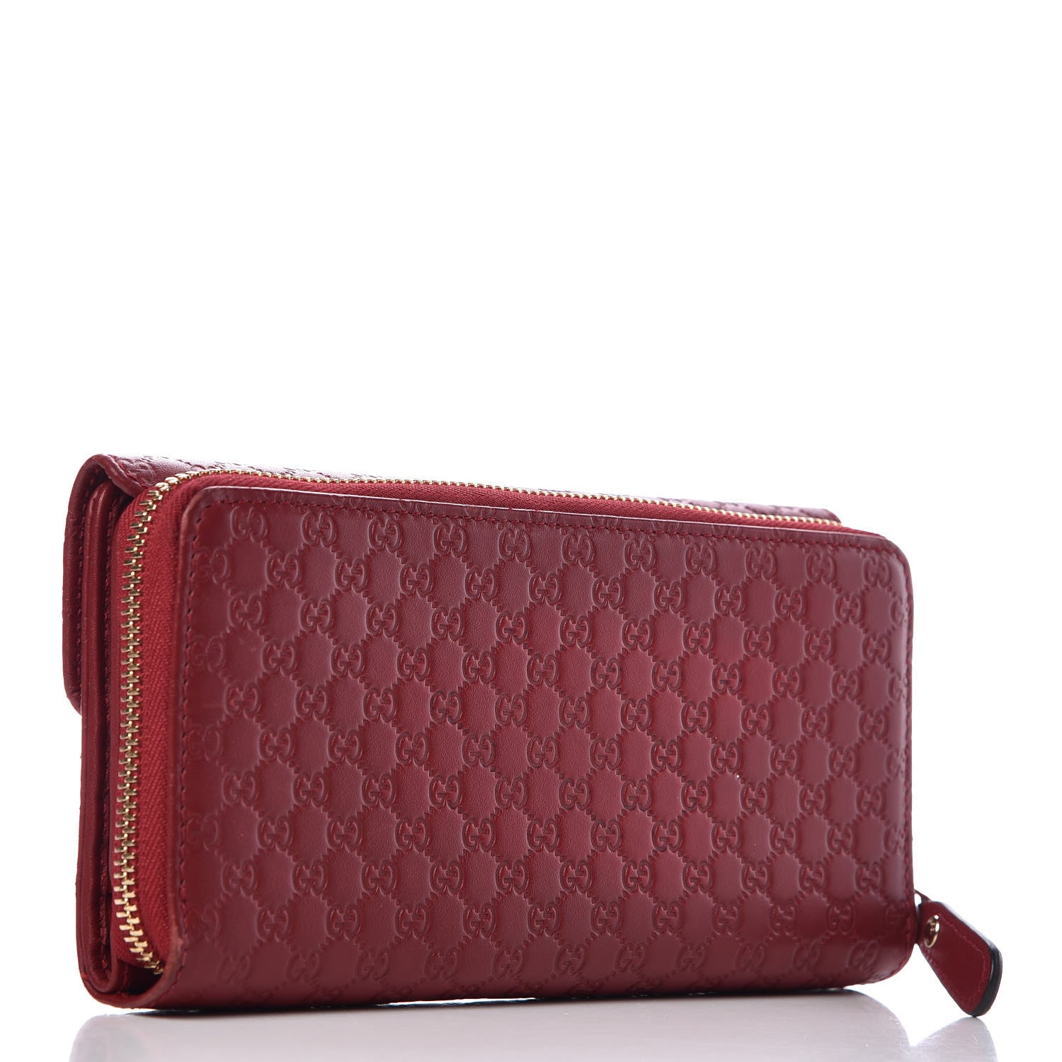 Gucci Soft Microguccissima Continental Zip Wallet Red 3 of 9