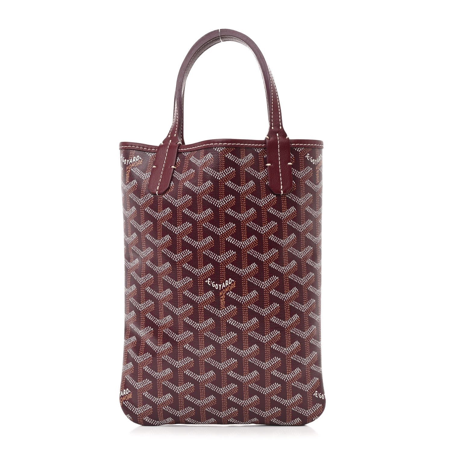 Goyard Goyardine Poitiers Tote Burgundy 1 of 10