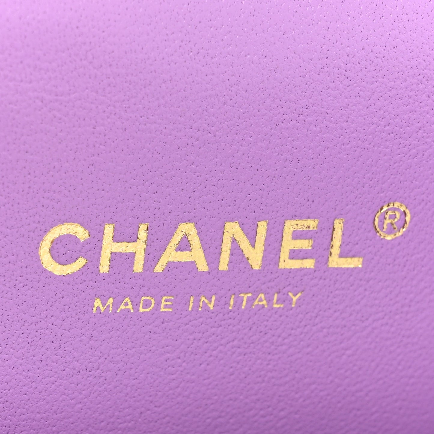 Caviar Quilted Small CC Vanity Case Purple