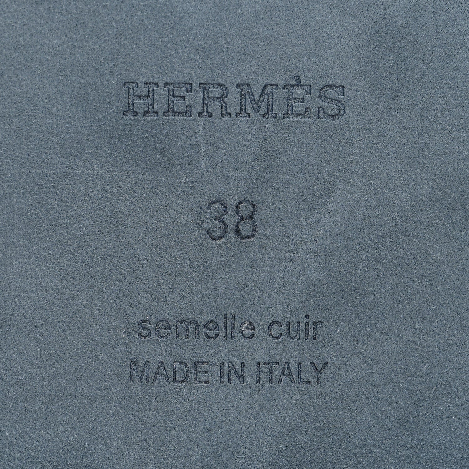 Hermes Box Calfskin Oran Sandals 38 Black 7 of 9