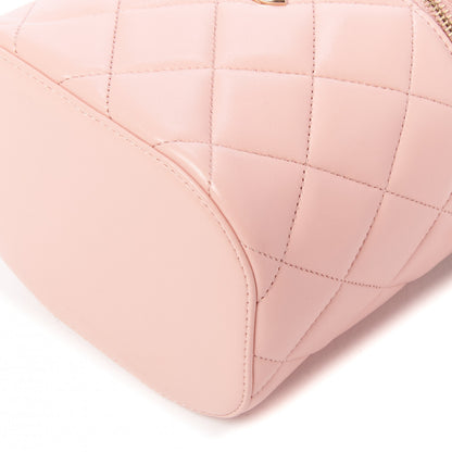 Chanel Lambskin Quilted Trendy Vanity Case Pink 5 of 10