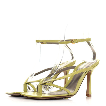 Bottega Veneta Lambskin Stretch Multi Strap 90mm Sandals 36 Pistachio 3 of 7