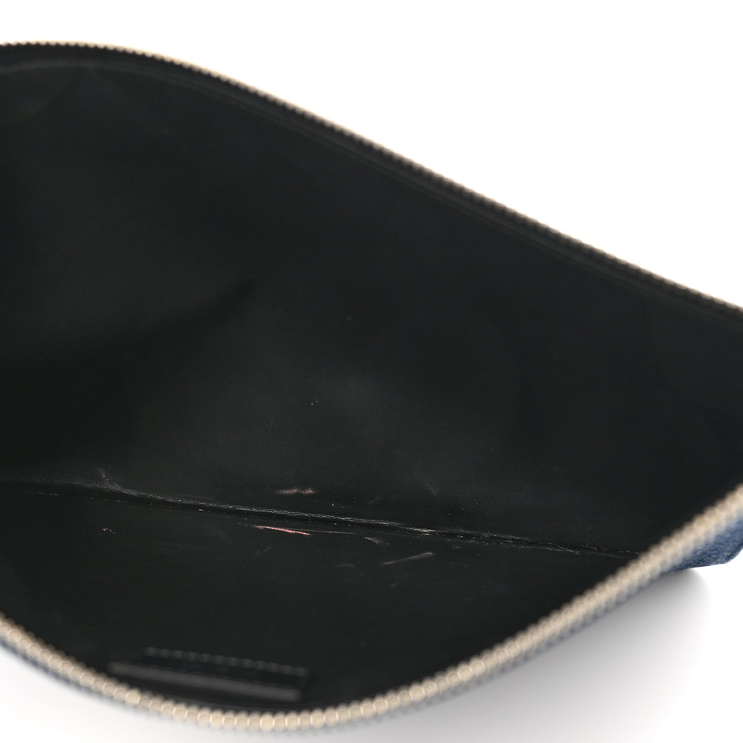 Givenchy Denim Logo Zip Pouch Blue 5 of 9