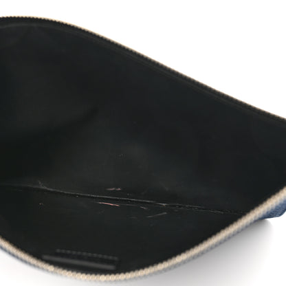 Givenchy Denim Logo Zip Pouch Blue 5 of 9