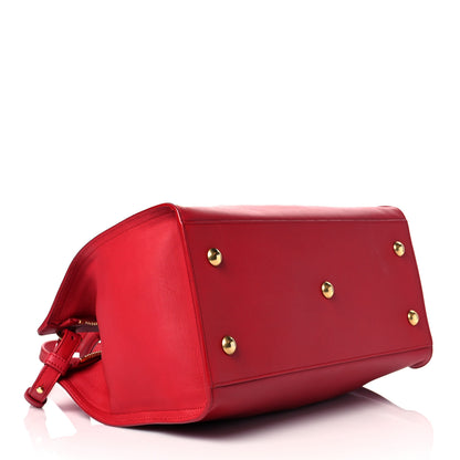 Saint Laurent Calfskin Small Classic Y Cabas Red 4 of 11