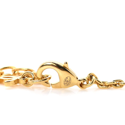 Chanel Crystal CC Pendant Necklace Gold 4 of 5
