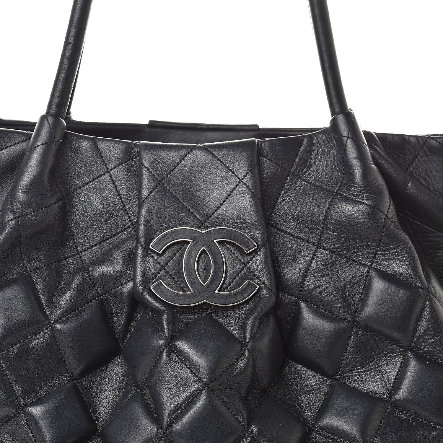 Chanel Calfskin Sloane Square Tote Black 8 of 13