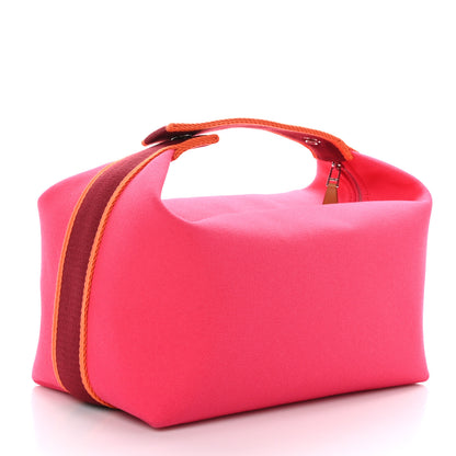 Hermes Canvas Large Bride-A-Brac Pouch Hibiscus 2 of 9