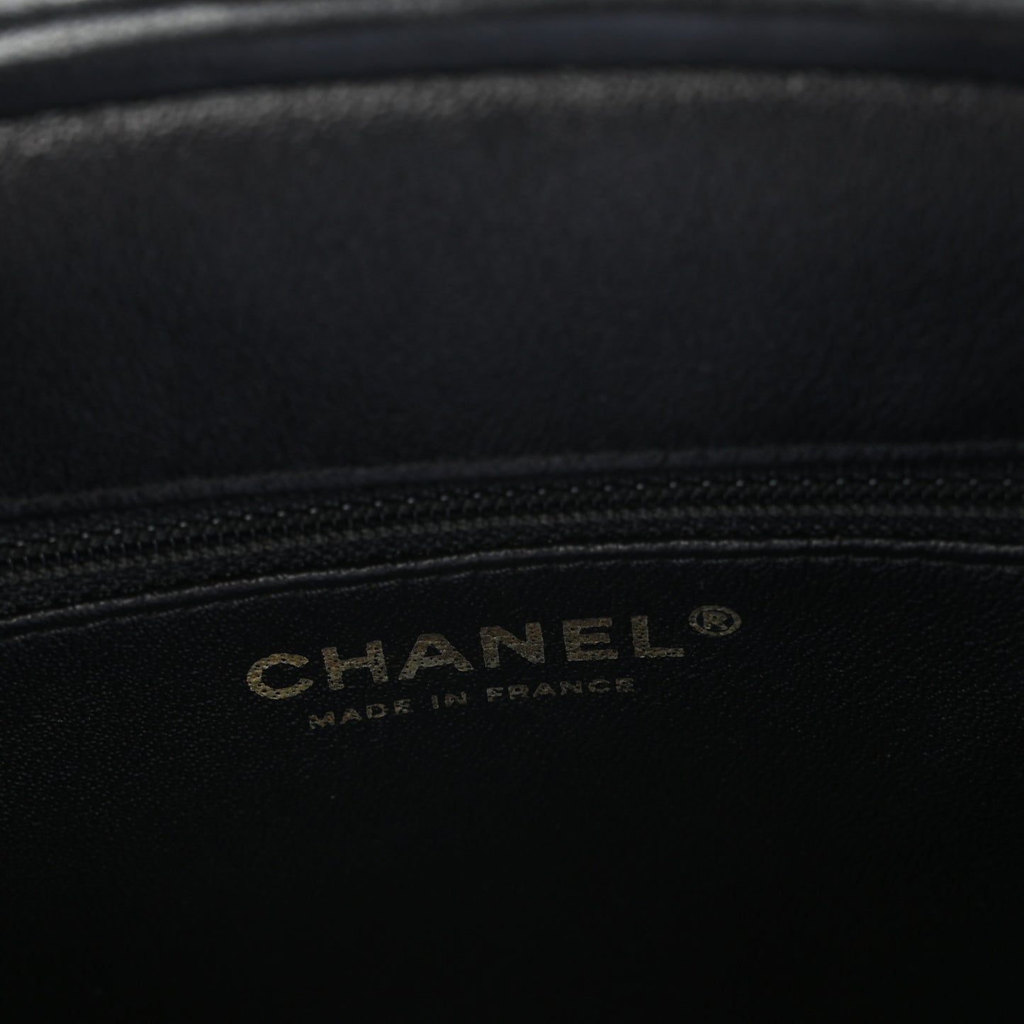 Lambskin Chevron Quilted Timeless Clutch Black