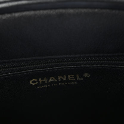 Chanel Lambskin Chevron Quilted Timeless Clutch Black 6 of 9