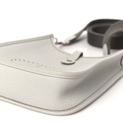 Hermes Taurillon Clemence Amazone Evelyne TPM Gris Perle Etain 9 of 10