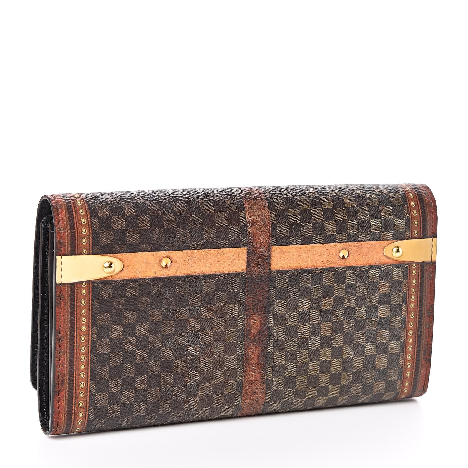 Louis Vuitton Transformed Damier Ebene Time Trunk Twist Wallet 3 of 7