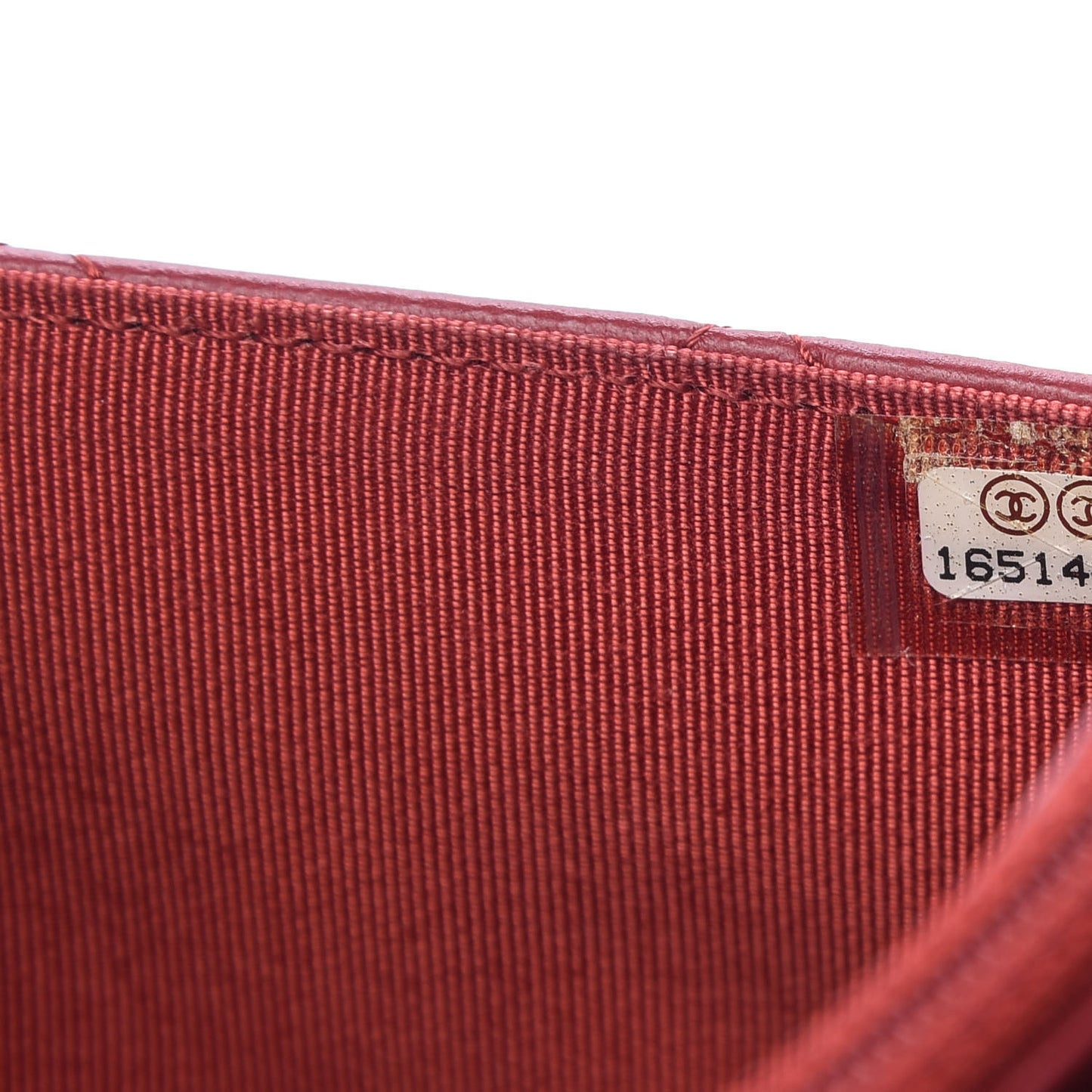 Lambskin Quilted Wallet on Chain WOC Red