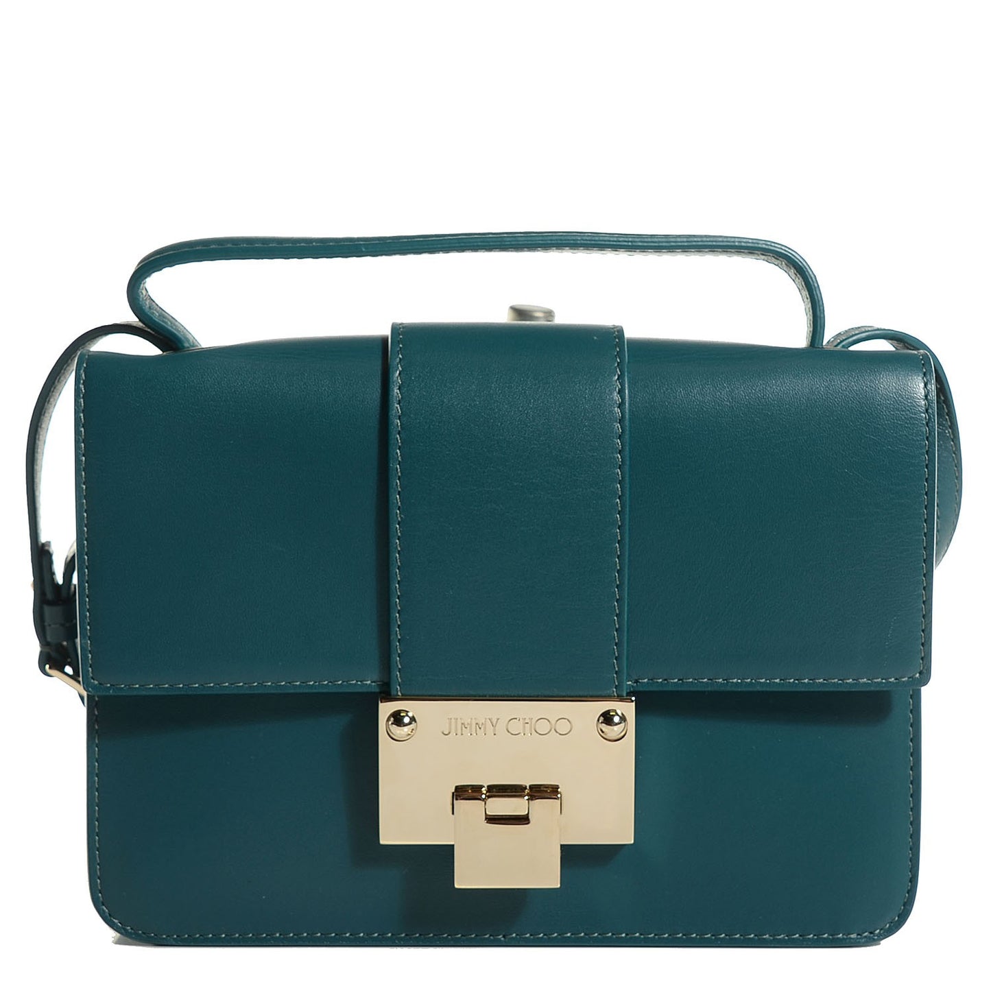 Smooth Calfskin Rebel Crossbody Bag Teal