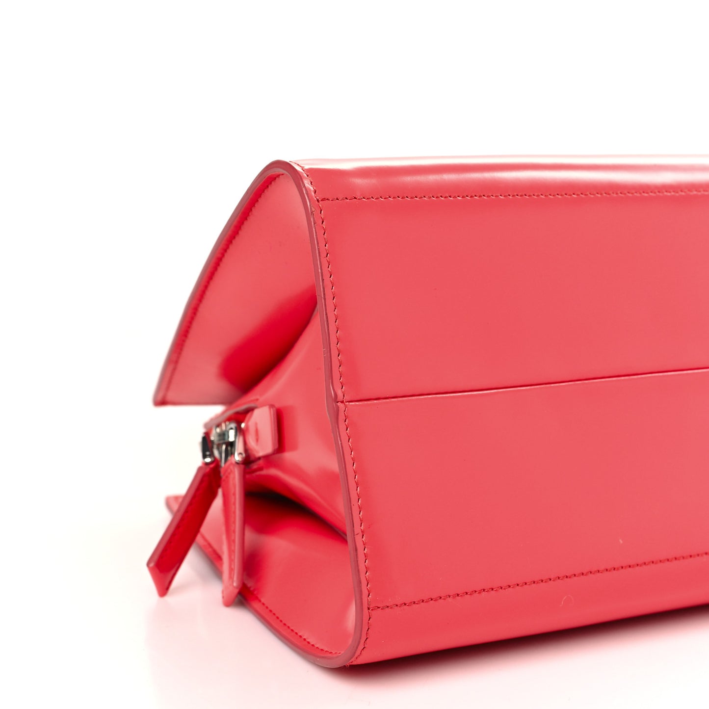 Spazzolato Architectural Line Horizontal Bag Corallo