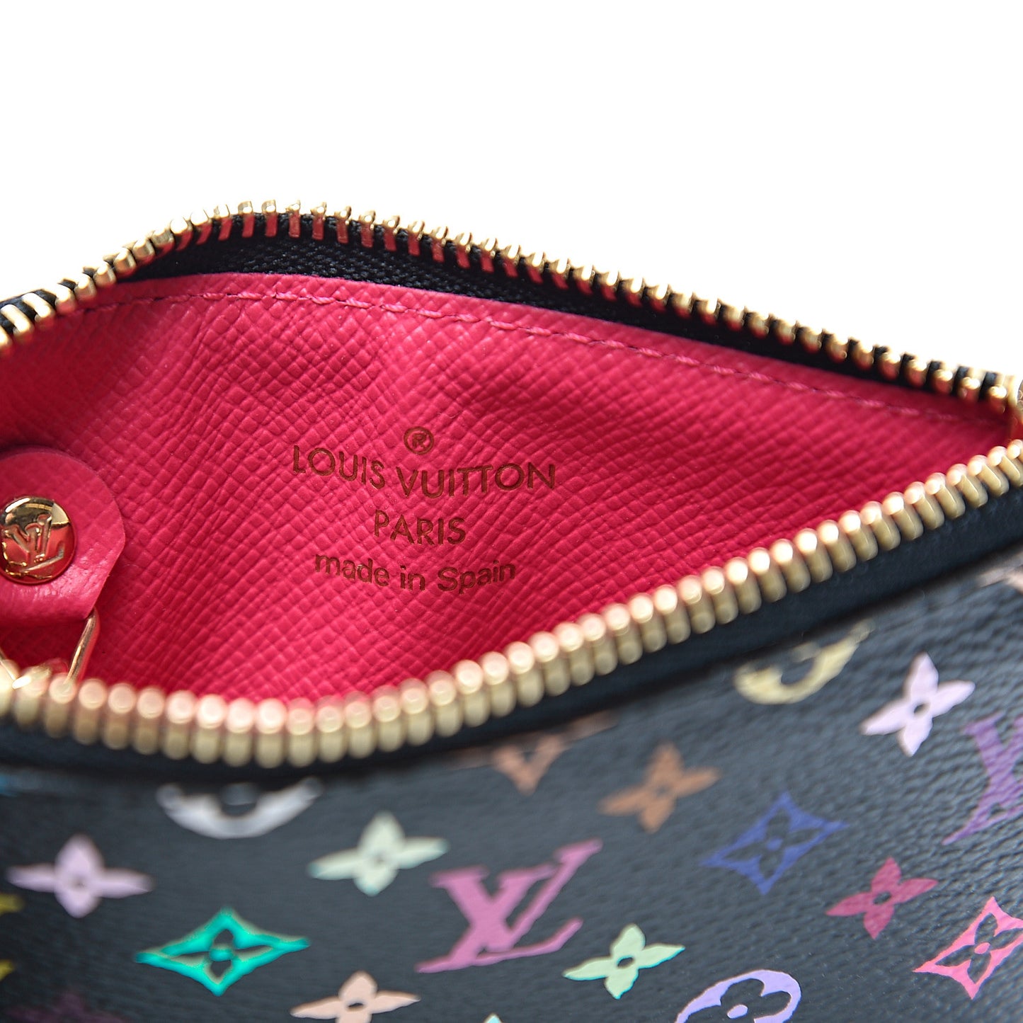 Monogram Multicolor Key Pouch Black Grenade