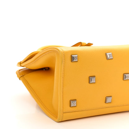 Salvatore Ferragamo Calfskin The Studio Bag Sunshine 9 of 11