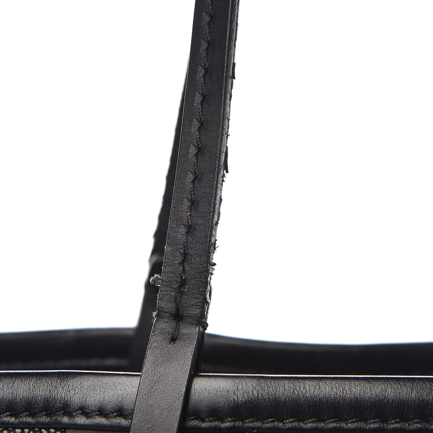 Grained Calfskin Shopping Fever Tote Black