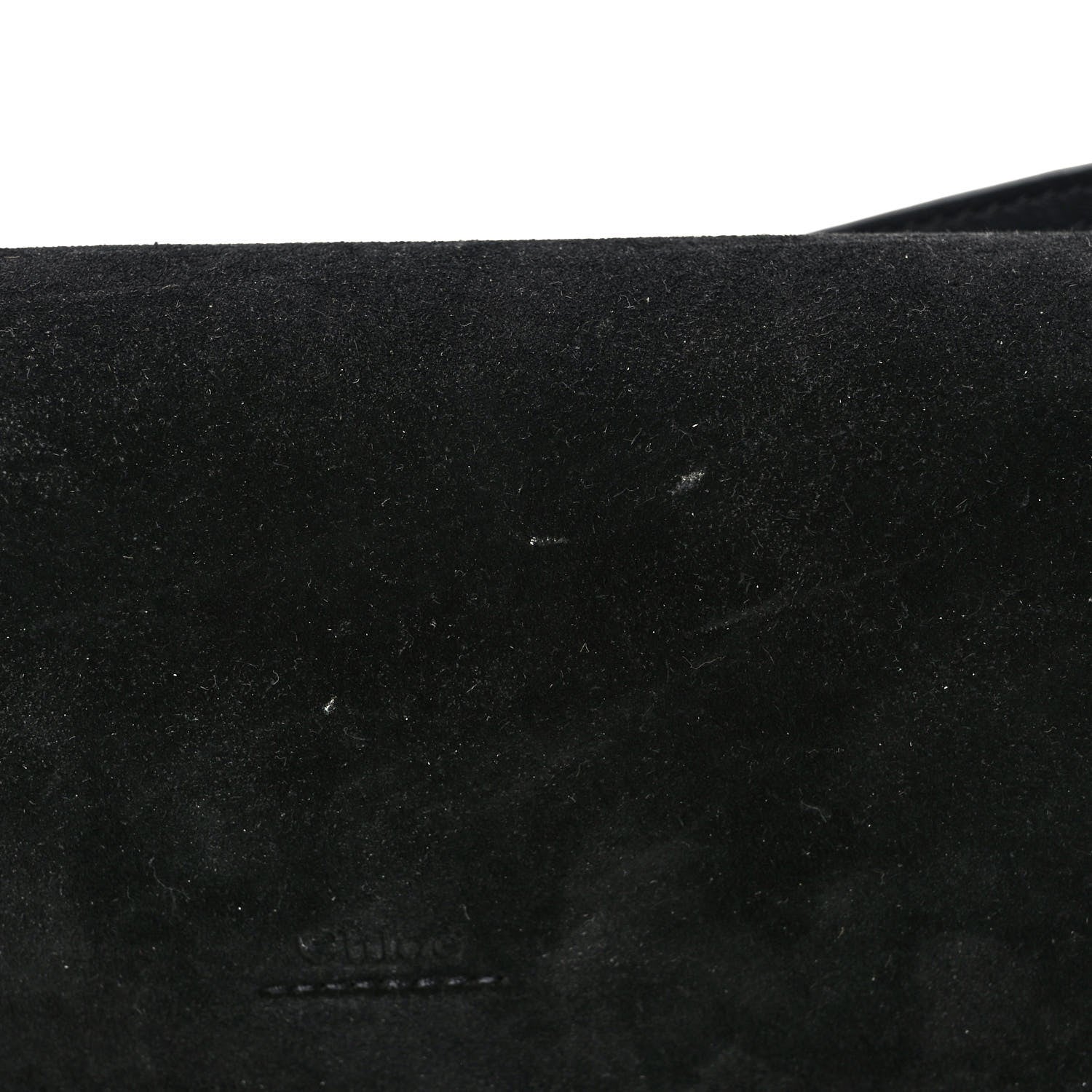 Chloe Suede Calfskin Small Faye Shoulder Bag Black 11 of 11