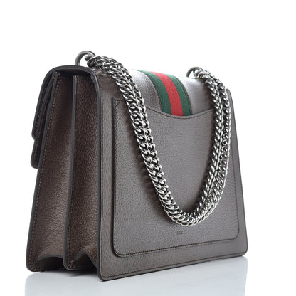 Gucci Calfskin Web Floral Embroidered Medium Dionysus Shoulder Bag New Acero 3 of 10