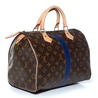 Louis Vuitton Monogram My LV Heritage Speedy 30 Violet Blue Marine 3 of 7