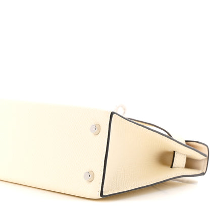 Hermes Epsom Mini Kelly Sellier 20 Nata Terre Bai Brun 10 of 11