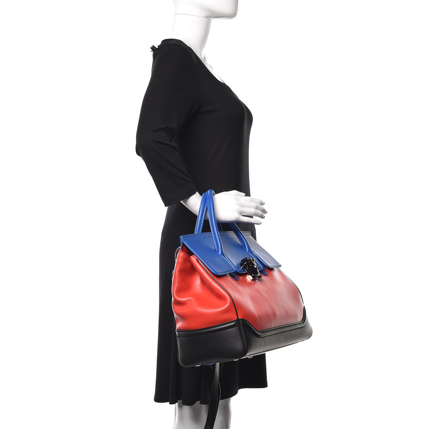 Vitello Palazzo Empire Bag Red Blue Black