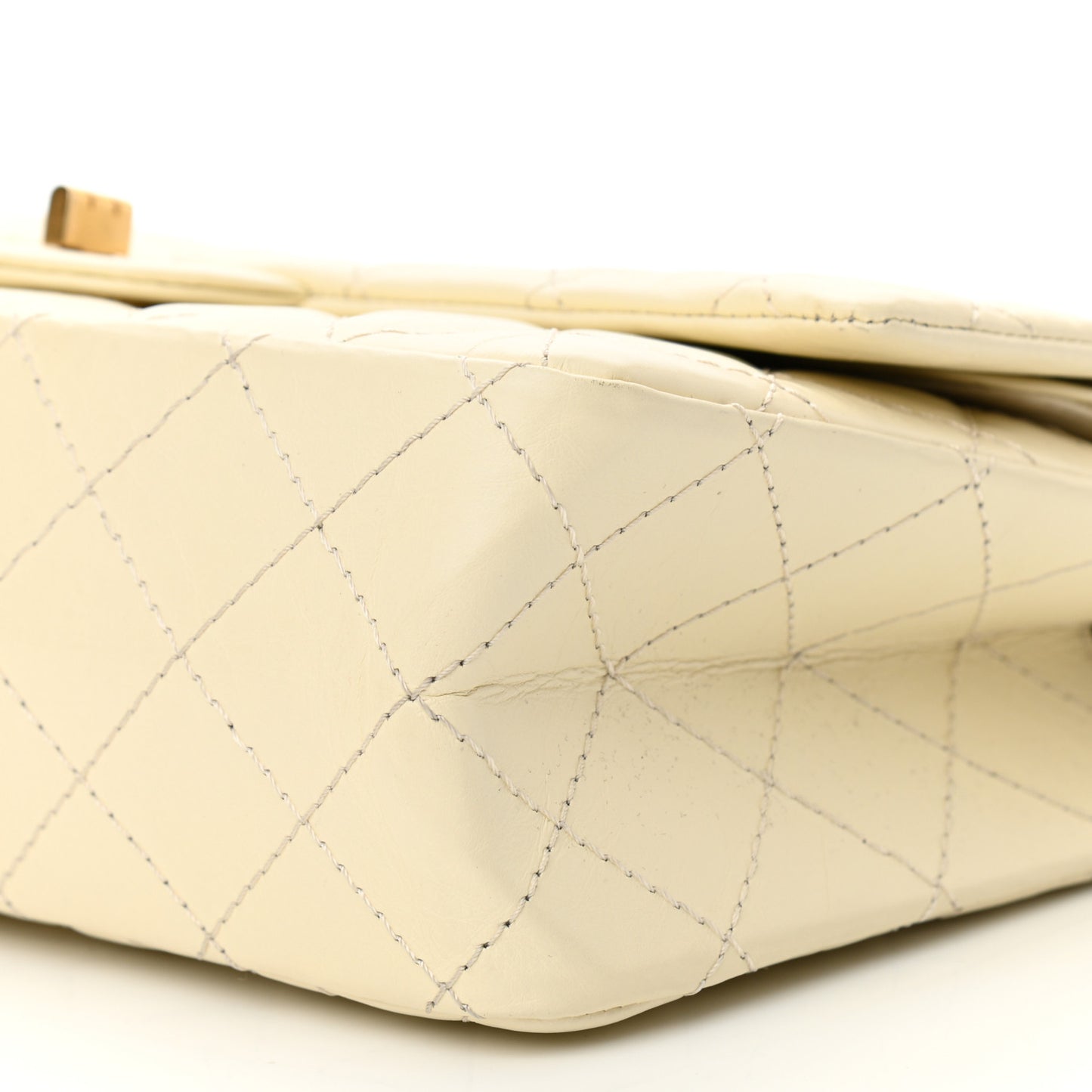 Aged Calfskin Quilted 2.55 Reissue 226 Flap Ivory