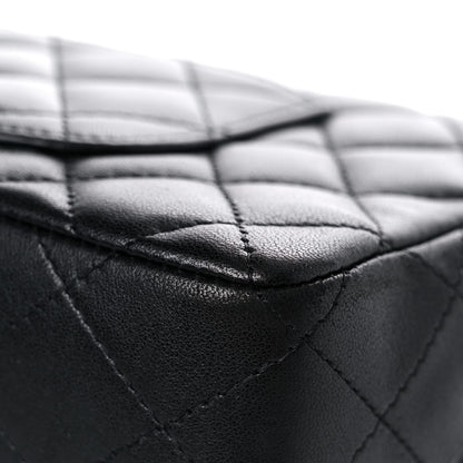 Chanel Lambskin Quilted East West Flap Black 11 of 14