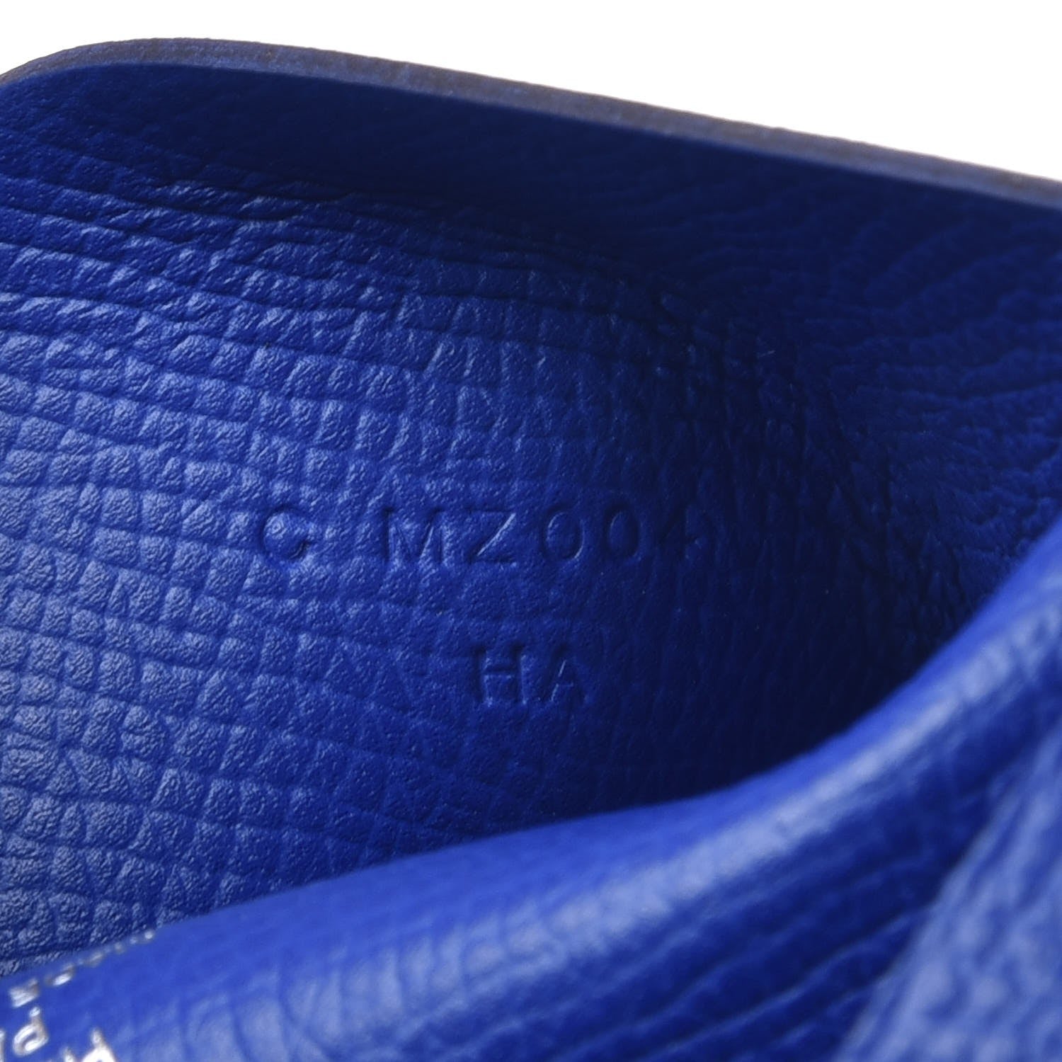 Hermes Epsom Calvi Card Case Bleu Royal 7 of 9