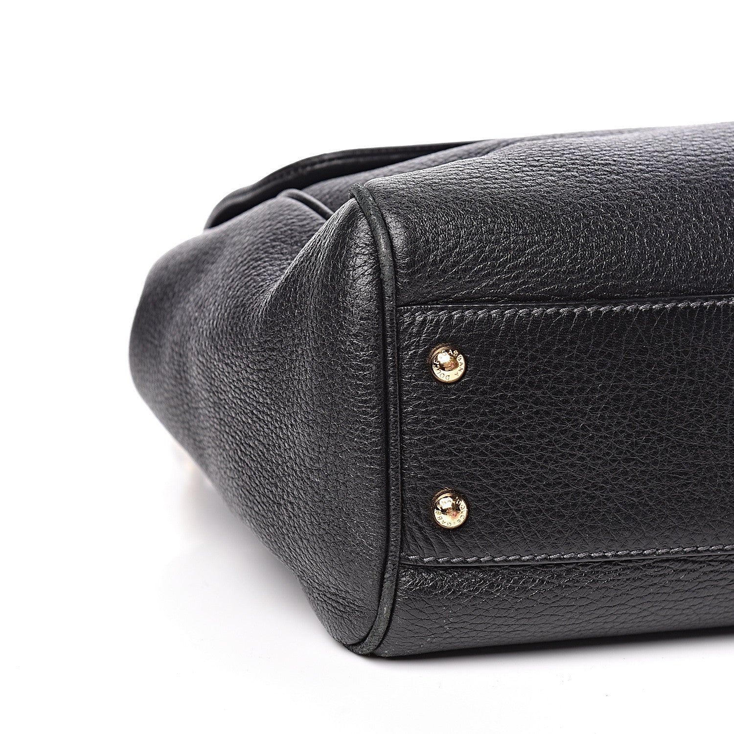 Dolce & Gabbana Grained Deerskin Medium Miss Sicily Satchel Black 5 of 15