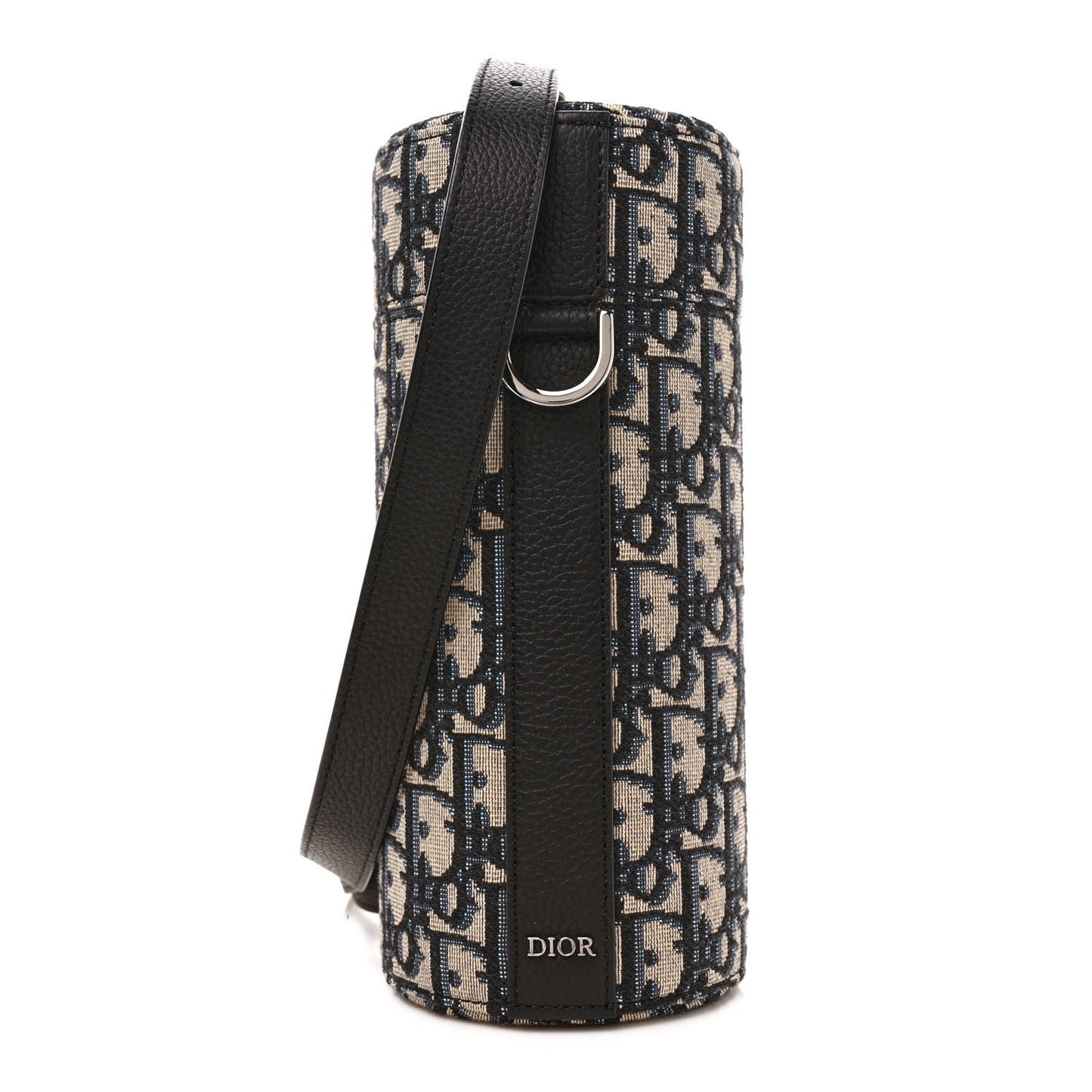 Oblique Vertical Roller Messenger Bag Blue